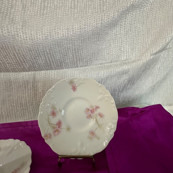 J.P. Limoges, antique, rare find, set of 2, demitasse cups with saucers. - Picture 3 of 11